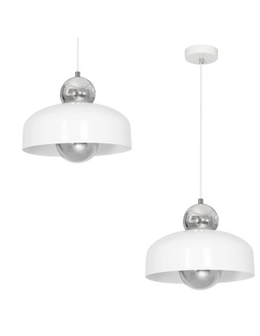 Milagro HARALD WHITE 1xE27 Pendant Lamp MLP3770