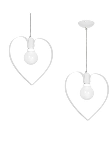 Milagro AMORE WHITE 1xE27 pendant lamp MLP9950