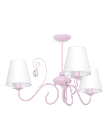 Milagro Chandelier SARA PINK 3xE14 MLP1051