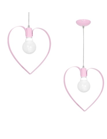 Milagro AMORE PINK 1xE27 pendant lamp MLP9953