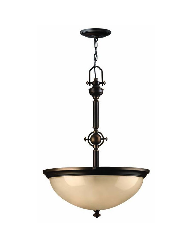 Retro chandeliers - Hinkley MAYFLOWER Pendant 3x100W E27 HK/MAYFLOWER/P/C - product kolory-swiatla.pl 1