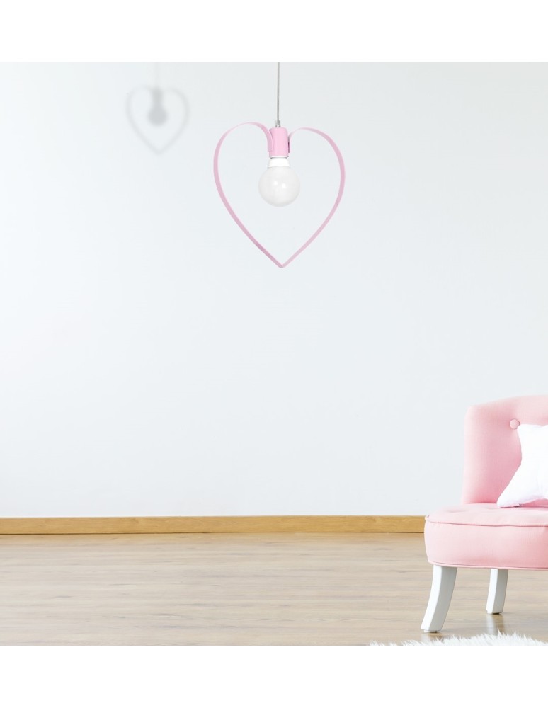 Children's pendant lamps - Milagro AMORE PINK 1xE27 pendant lamp MLP9953 - product kolory-swiatla.pl 8