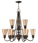 Chandeliers - Hinkley MAYFLOWER 9x60W E27 Pendant HK/MAYFLOWER9 - product 1
