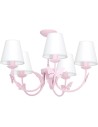 Milagro Chandelier ALICE PINK 5xE14 MLP964