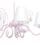 Children's pendant lamps - Milagro Chandelier SARA PINK 5xE14 MLP1052 - product 2
