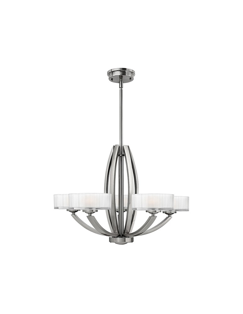 Modern chandeliers - Hinkley MERIDIAN 5x60W G9 HK/MERIDIAN5 Pendant. - product kolory-swiatla.pl 1