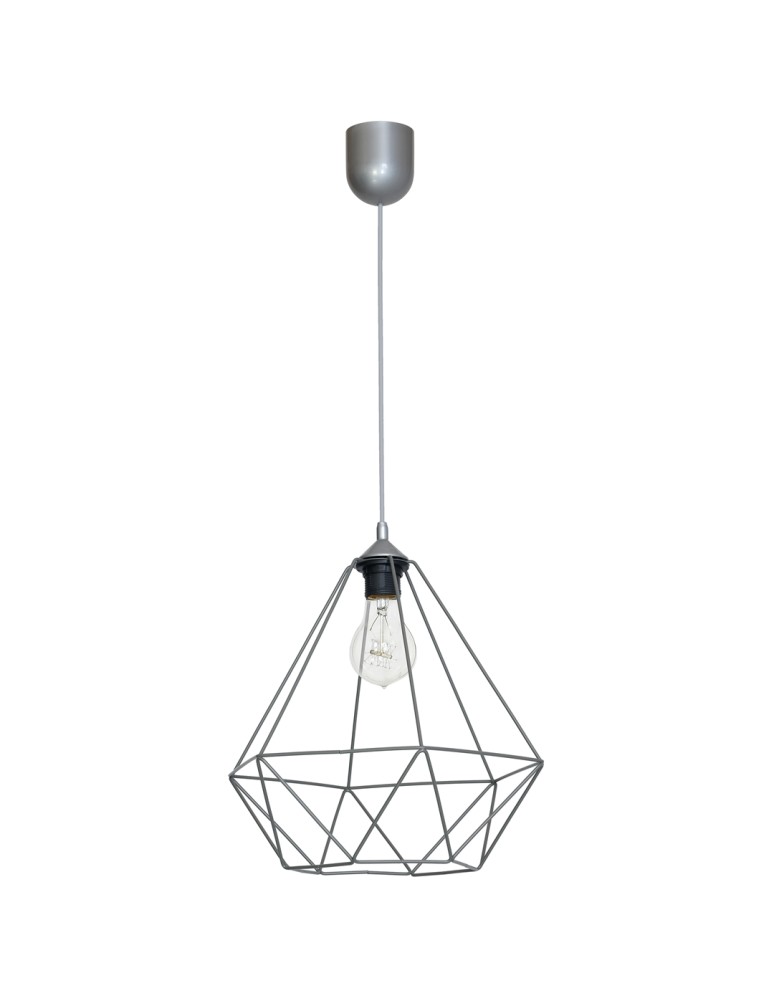 Milagro Lampa wisząca BASKET GRAY 1xE27 MLP7216