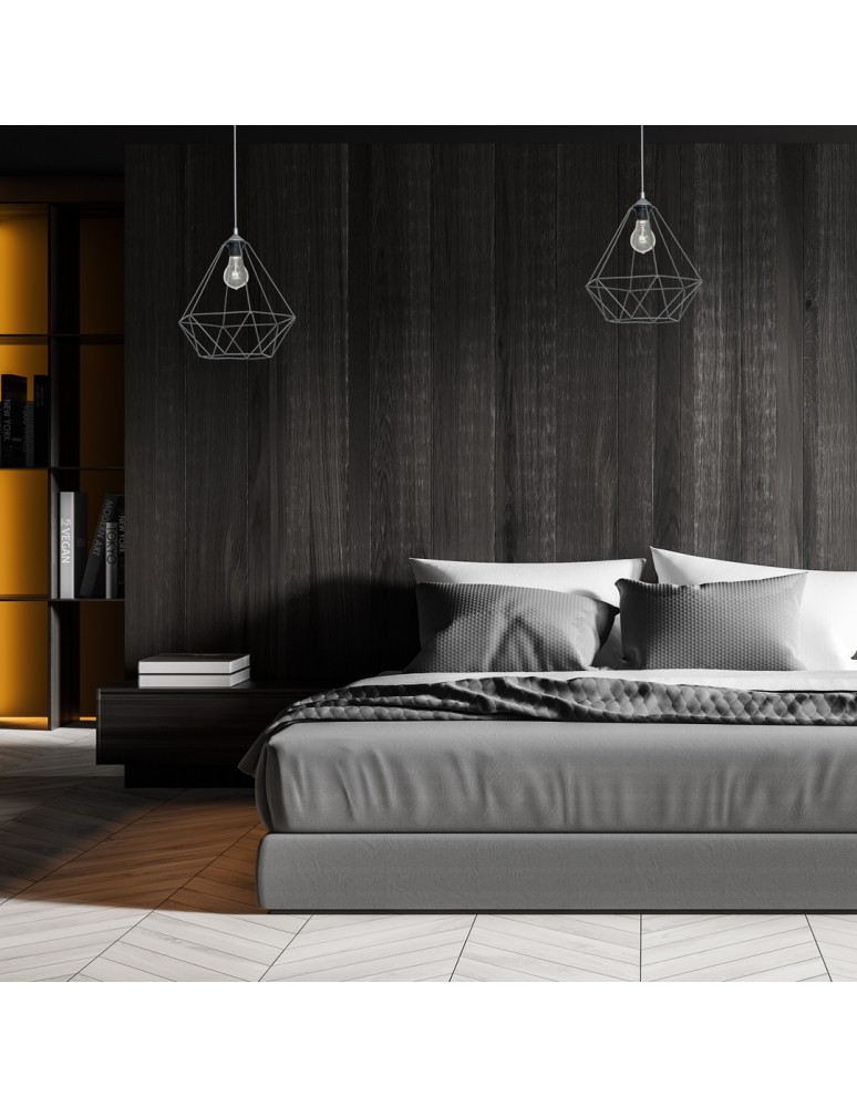 Pendant lamps - Milagro BASKET GRAY 1xE27 pendant lamp MLP7216 - product kolory-swiatla.pl 3