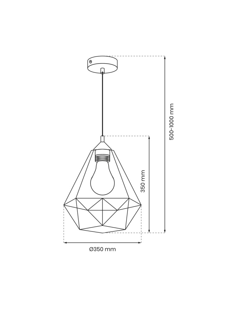 Milagro Lampa wisząca BASKET GRAY 1xE27 MLP7216