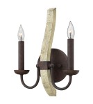 Chandelier wall lamps - Hinkley Wall lamp MIDDLEFIELD 2x40W E14 HK/MIDDLEFIELD2 - product 1