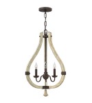 Rustic chandeliers - Hinkley MIDDLEFIELD Pendant 3x40W E14 HK/MIDDLEFIELD3. - product 1