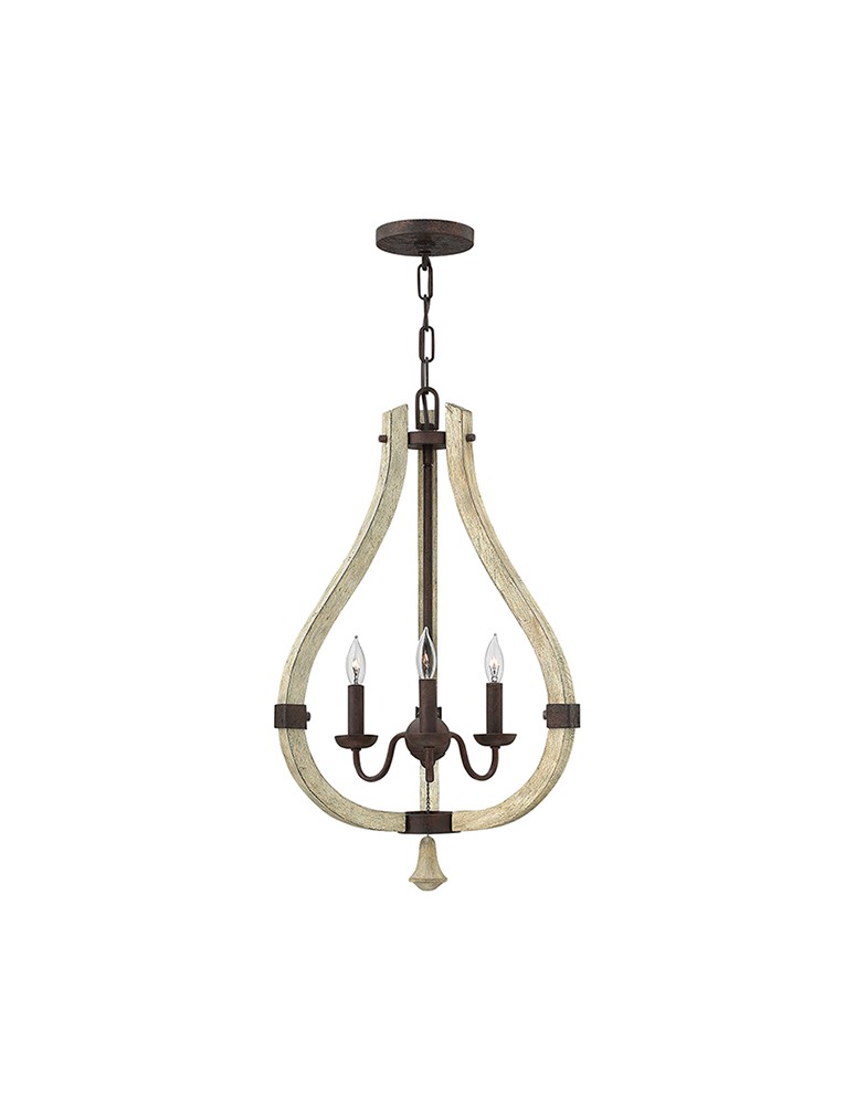 Rustic chandeliers - Hinkley MIDDLEFIELD Pendant 3x40W E14 HK/MIDDLEFIELD3. - product kolory-swiatla.pl 1