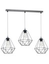 Milagro Lampa wisząca BASKET GRAY 3xE27 MLP7217