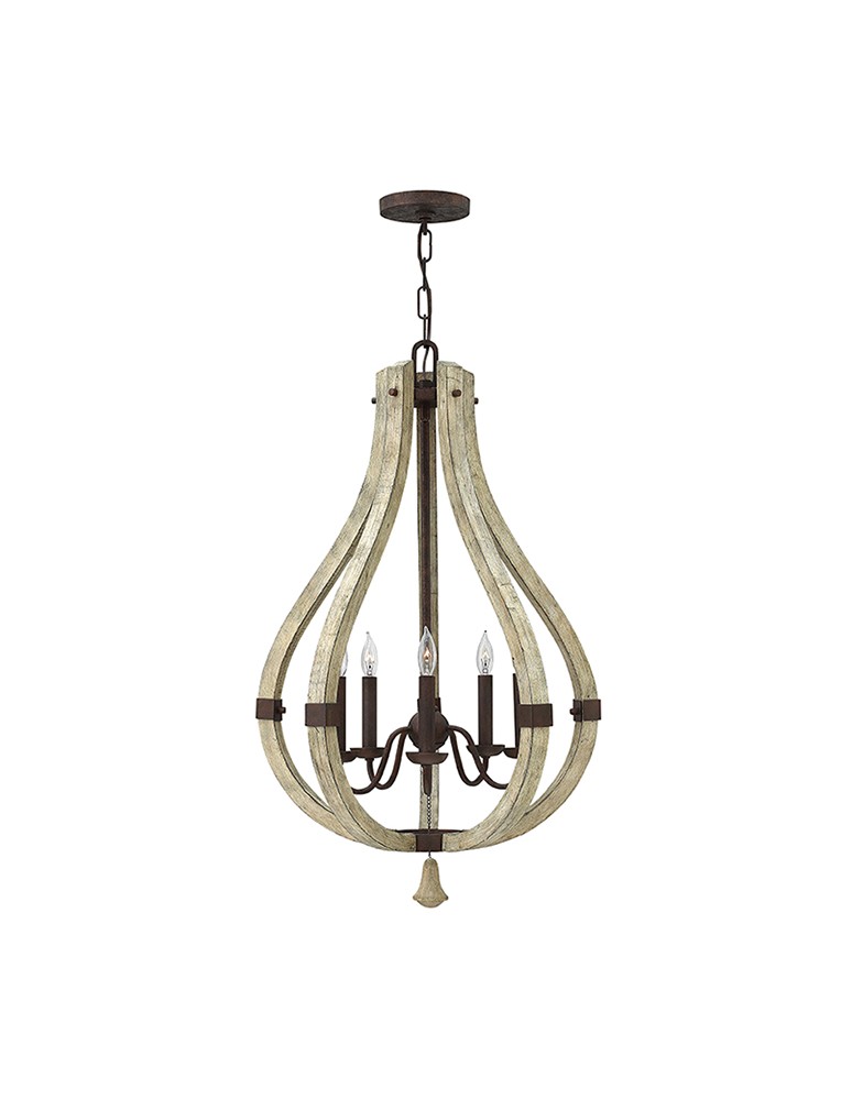 Rustic chandeliers - Hinkley MIDDLEFIELD Pendant 5x40W E14 HK/MIDDLEFIELD5. - product kolory-swiatla.pl 1