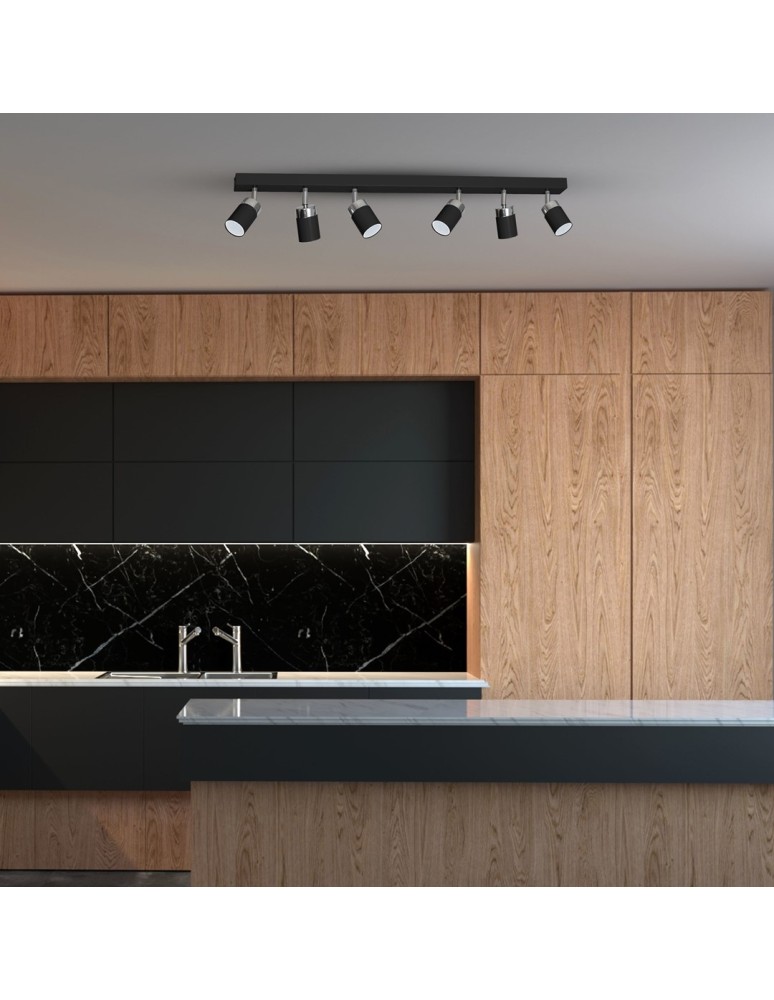 Adjustable ceiling lamps - spots - Milagro JOKER BLACK 6xGU10 MLP1340 ceiling lamp. - product kolory-swiatla.pl 3