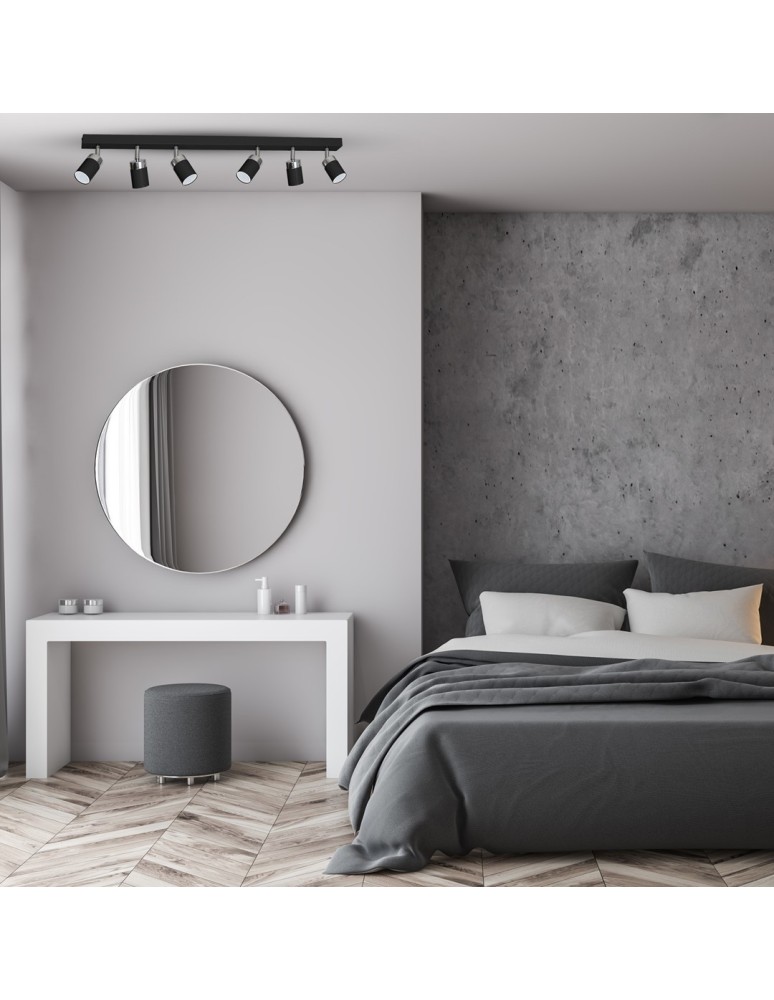 Adjustable ceiling lamps - spots - Milagro JOKER BLACK 6xGU10 MLP1340 ceiling lamp. - product kolory-swiatla.pl 4