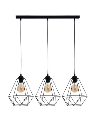 Milagro BASKET BLACK 3xE27 pendant lamp MLP7215
