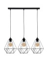 Milagro Lampa wisząca BASKET BLACK 3xE27 MLP7215