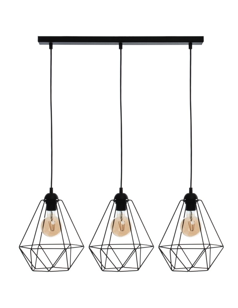 Milagro Lampa wisząca BASKET BLACK 3xE27 MLP7215