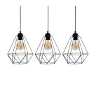 Milagro Lampa wisząca BASKET BLACK 3xE27 MLP7215