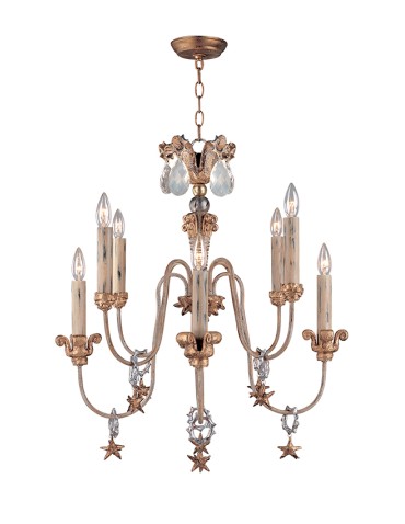 Elstead Lighting Flambeau Pendant MIGNON 8x60W E14 FB/Mignon8