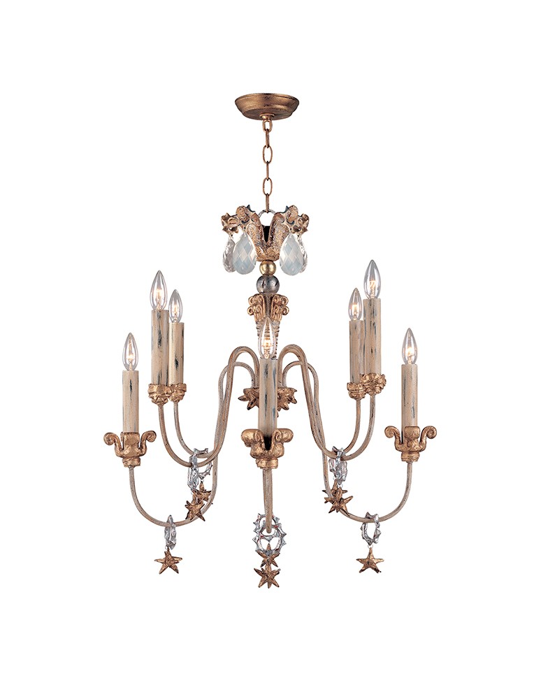 Chandeliers - Elstead Lighting Flambeau Pendant MIGNON 8x60W E14 FB/Mignon8 - product kolory-swiatla.pl 1