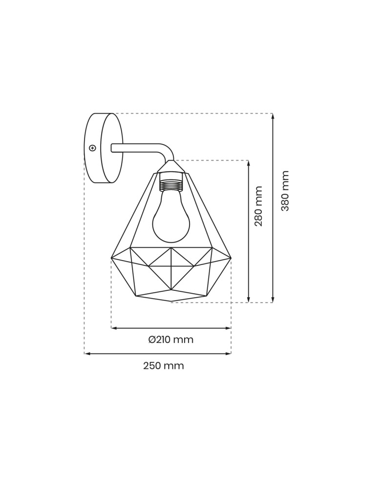 Loft wall lamps - industrial - Milagro Wall lamp BASKET WHITE 1xE27 MLP7211 - product kolory-swiatla.pl 4