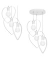 Milagro AMORE WHITE 3xE27 pendant lamp MLP9951