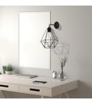 Loft wall lamps - industrial - Milagro Wall lamp BASKET BLACK 1xE27 MLP7206 - product 3