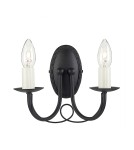 Chandelier wall lamps - Elstead Lighting Interior Wall lamp MINSTER 2x60W E14 MN2 BLACK - product 1