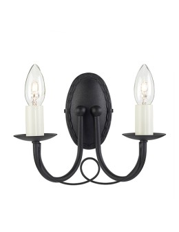 Elstead Lighting Interior Wall lamp MINSTER 2x60W E14 MN2 BLACK