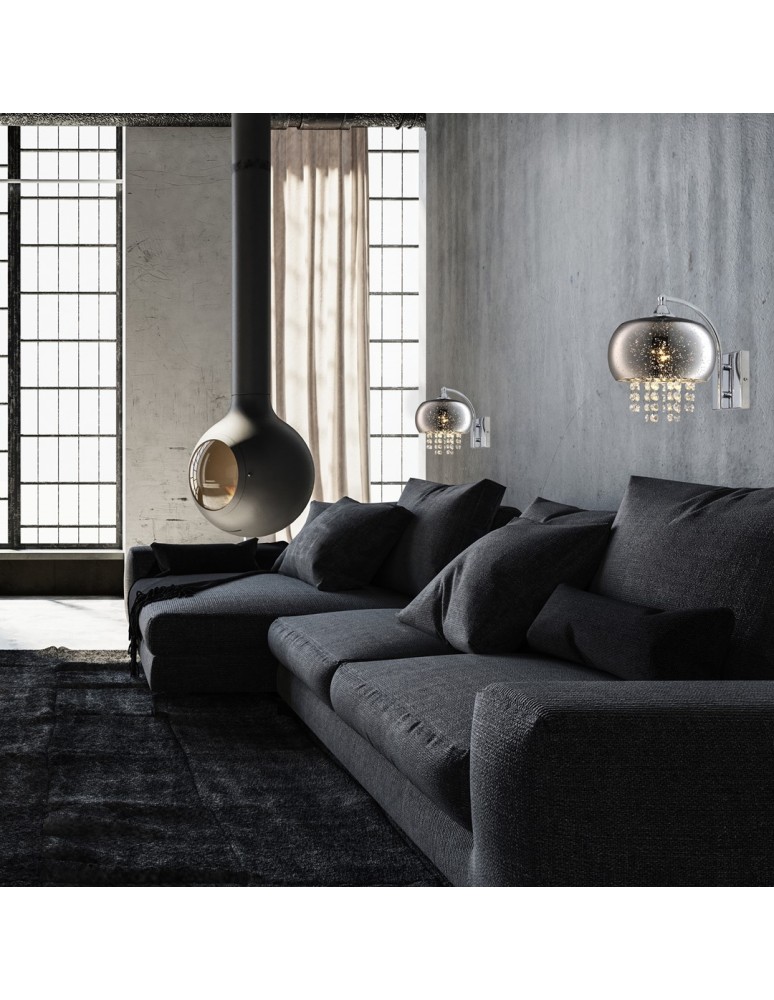Glamour wall lamps - Milagro Wall lamp STARLIGHT 1xE14 ML3786 - product kolory-swiatla.pl 3