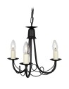 Elstead Lighting Interior Pendant MINSTER 3x60W E14 MN3 BLACK