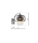 Glamour wall lamps - Milagro Wall lamp STARLIGHT 1xE14 ML3786 - product 8