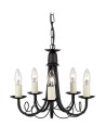 Elstead Lighting Interior Hanging MINSTER 5x60W E14 MN5 BLACK.