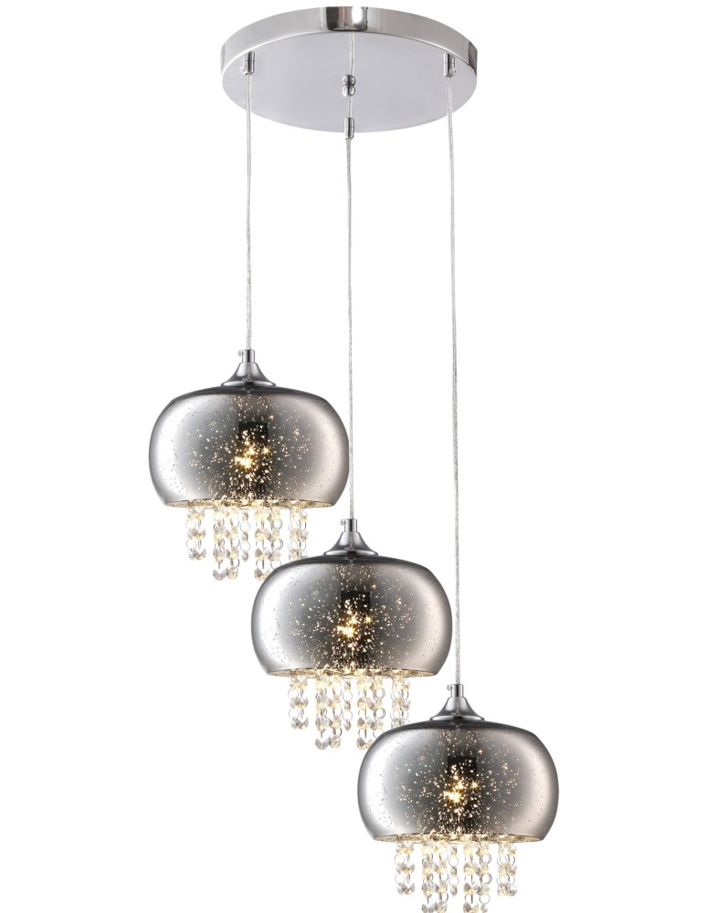 Pendant lamps - Milagro STARLIGHT 3xE14 Pendant Lamp ML3788 - product kolory-swiatla.pl 9