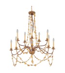Chandeliers - Elstead Lighting Flambeau Pendant MOSAIC 10x60W E14 FB/Mosaic10. - product 1