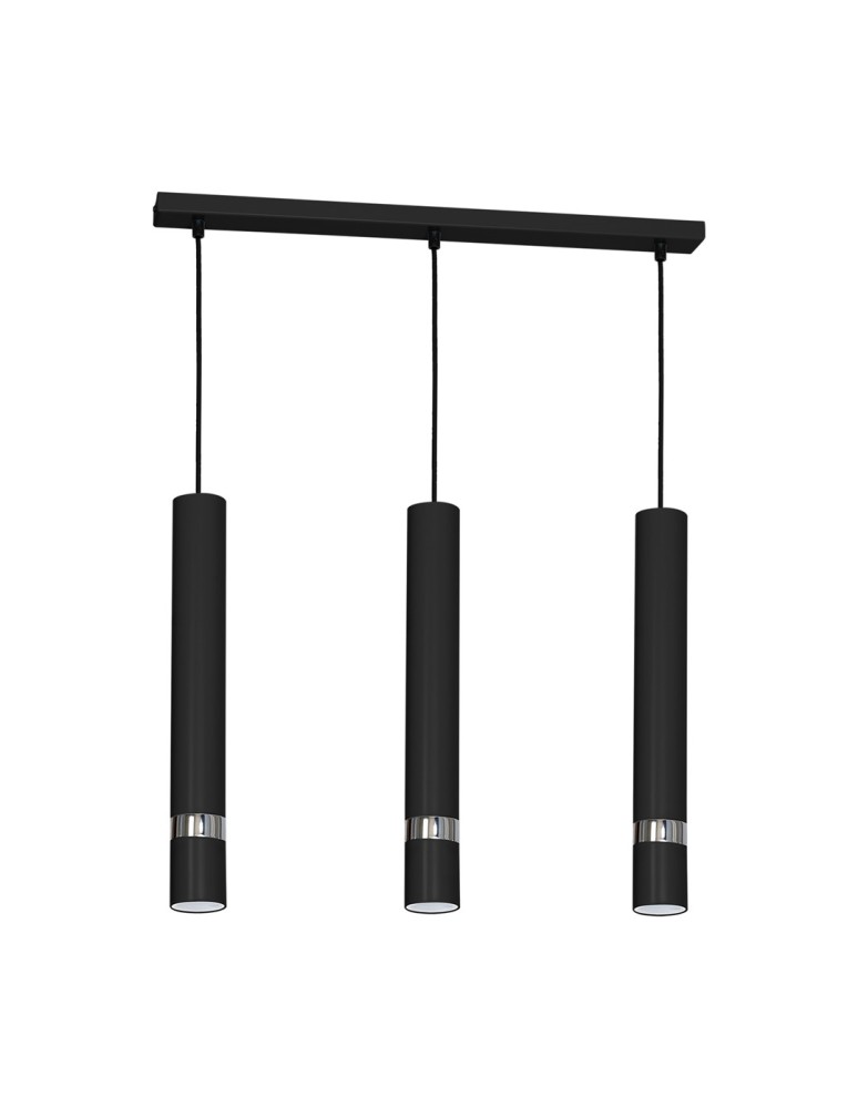 Triple pendant lamps - Milagro JOKER BLACK 3xGU10 pendant lamp MLP1414 - product kolory-swiatla.pl 1