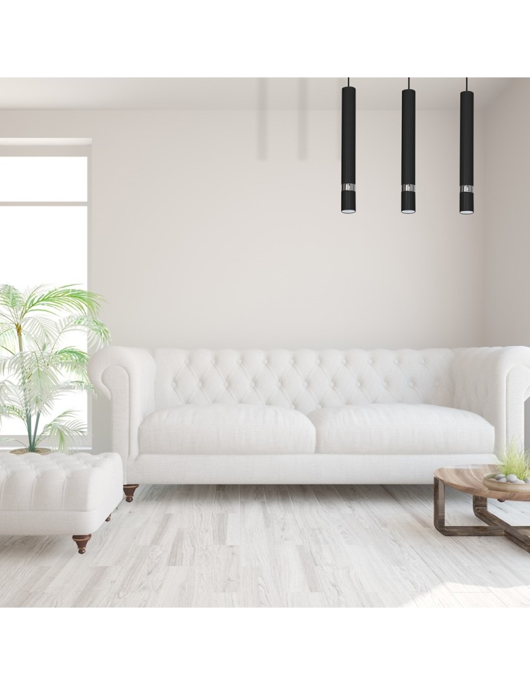 Triple pendant lamps - Milagro JOKER BLACK 3xGU10 pendant lamp MLP1414 - product kolory-swiatla.pl 5