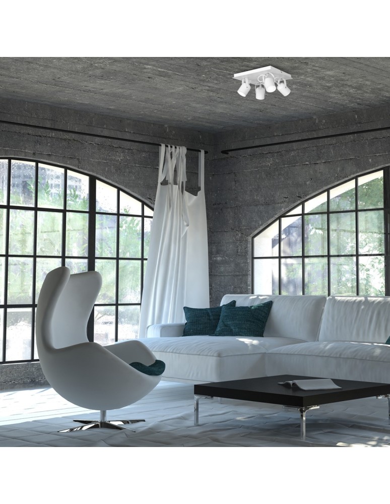 Adjustable ceiling lamps - spots - Milagro PICO WHITE 4xGU10 ceiling lamp MLP992 - product kolory-swiatla.pl 3