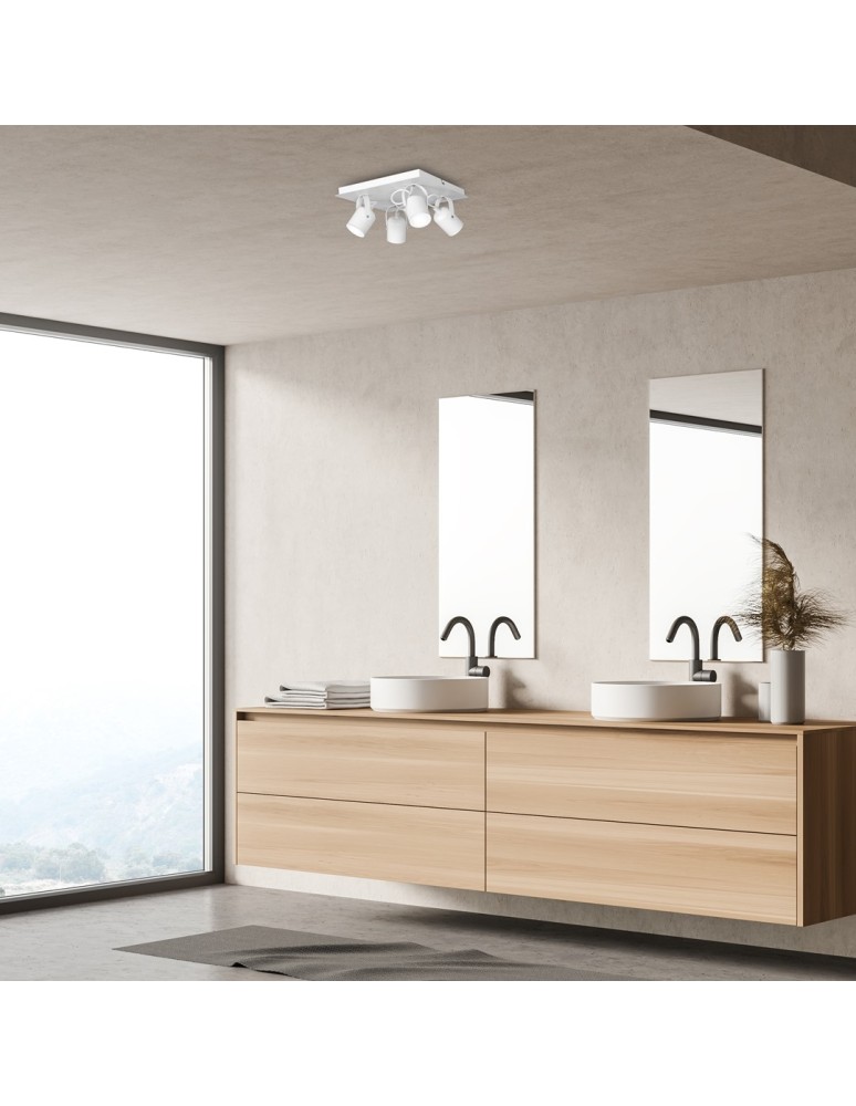 Adjustable ceiling lamps - spots - Milagro PICO WHITE 4xGU10 ceiling lamp MLP992 - product kolory-swiatla.pl 6