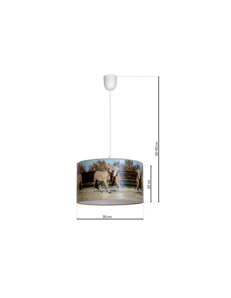 Children's pendant lamps - Milagro HORSES Hanging Lamp 1xE27 MLP846 - product kolory-swiatla.pl 9