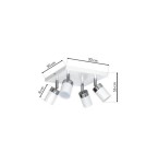 Adjustable ceiling lamps - spots - Milagro JOKER WHITE 4xGU10 MLP907 ceiling lamp. - product 7