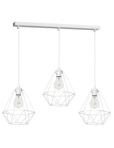 Milagro BASKET WHITE 3xE27 pendant lamp MLP7213