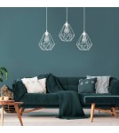 Pendant lamps - Milagro BASKET WHITE 3xE27 pendant lamp MLP7213 - product 3