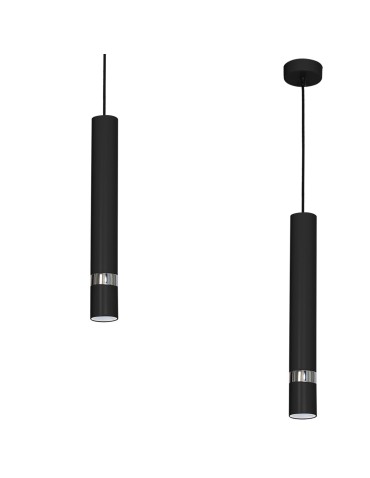 Milagro JOKER BLACK 1xGU10 pendant lamp MLP1413