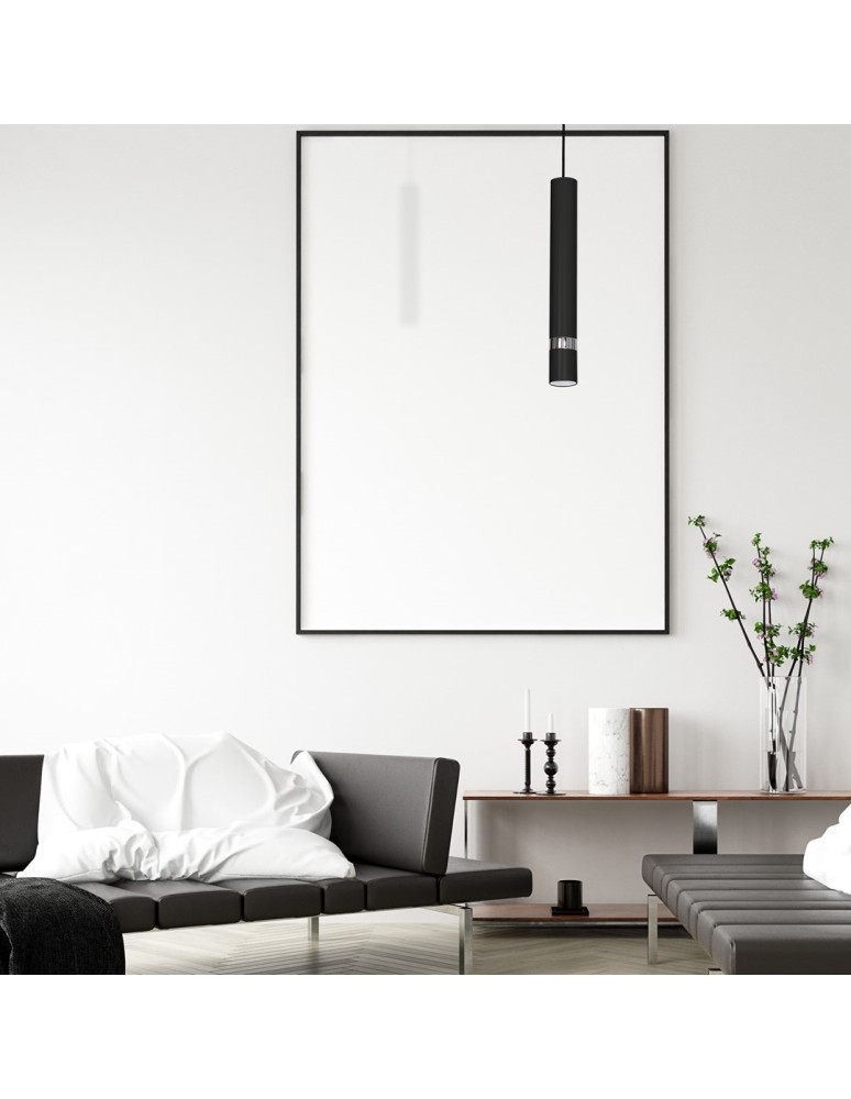 Single pendant lamps - Milagro JOKER BLACK 1xGU10 pendant lamp MLP1413 - product kolory-swiatla.pl 6
