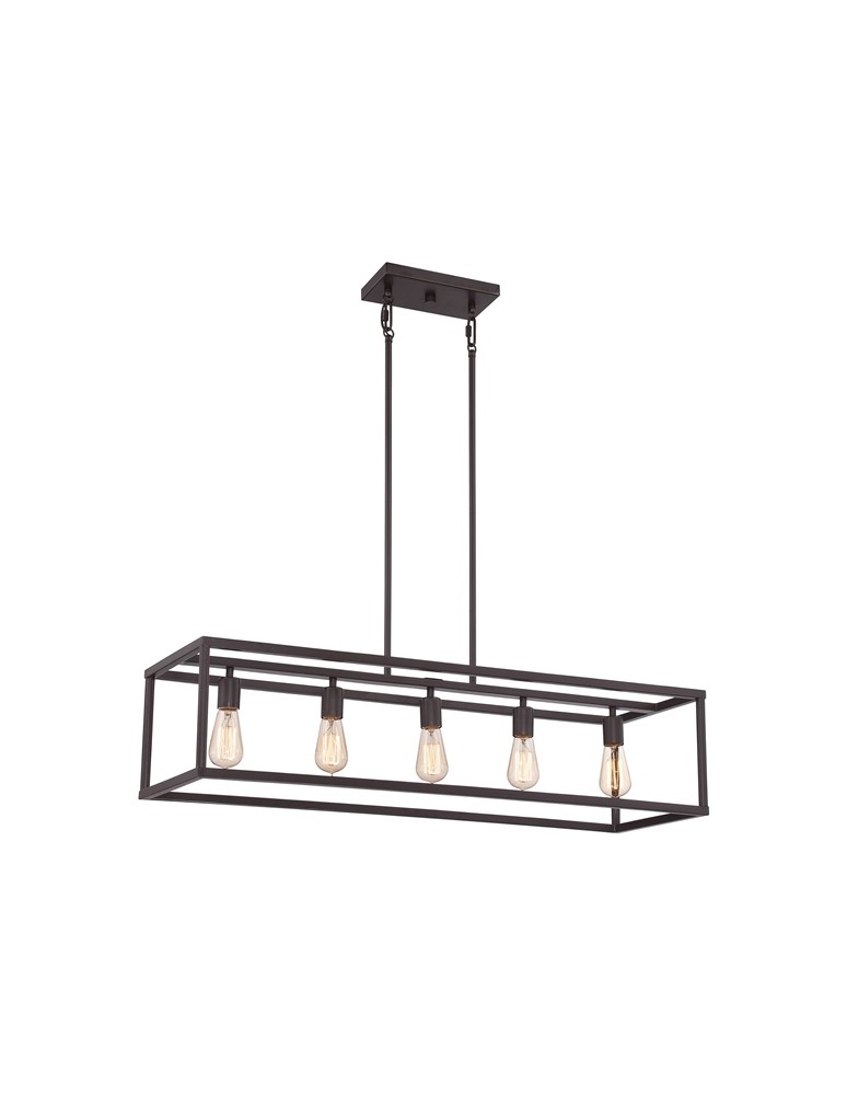 Loft pendant lamps - Quoizel NEW HARBOR 5x60W E14 QZ/NEWHARBORISLE Pendant. - product kolory-swiatla.pl 1