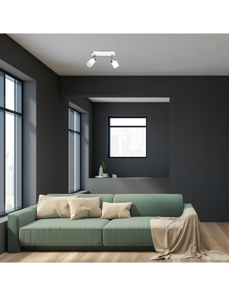 Adjustable ceiling lamps - spots - Milagro JOKER WHITE 2xGU10 ceiling lamp MLP899 - product kolory-swiatla.pl 3