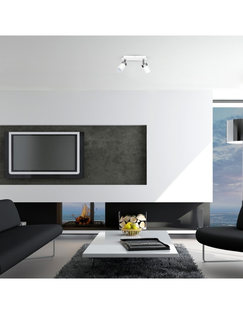 Adjustable ceiling lamps - spots - Milagro JOKER WHITE 2xGU10 ceiling lamp MLP899 - product kolory-swiatla.pl 4